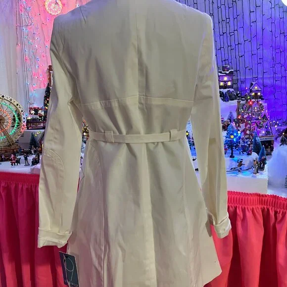 (New) Nine West White Spring Jacket Coat Size S/P - Picture 3 of 4